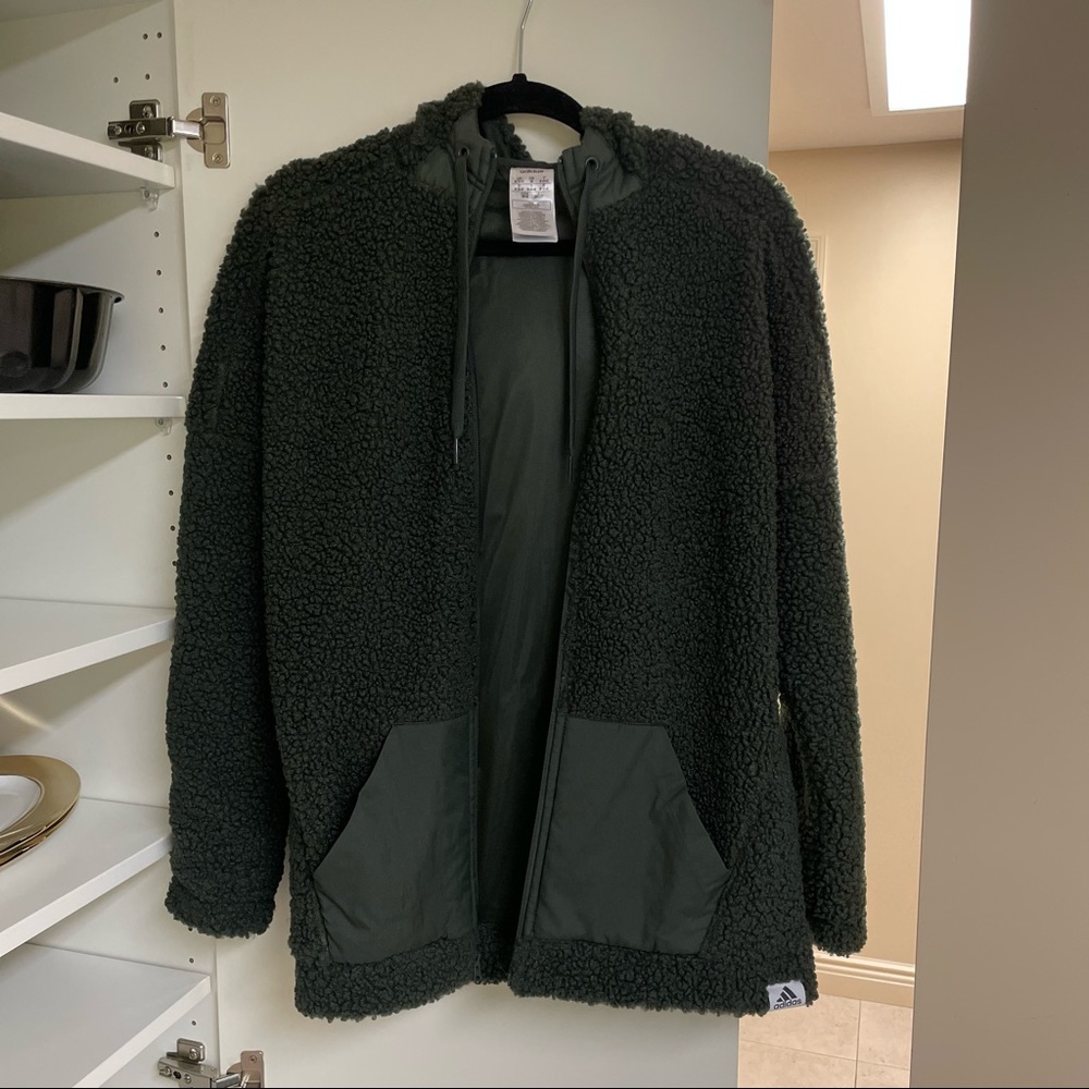 Adidas Sherpa hooded jacket